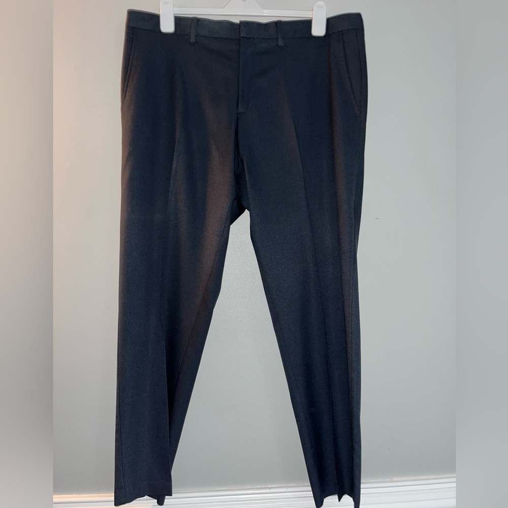 Men's Kenneth Cole dress pants, dark grey, waist 38 and length 30.
